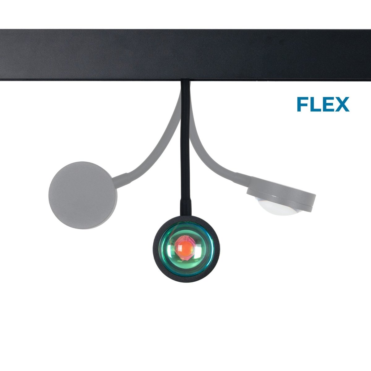 Luminaria para carril magnético 48V "SUNSET" 5W - Efecto atardecer - Sunset Lamp - FLEX - Barcelona Led-