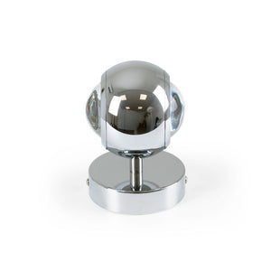 Aplique de pared LED con óptica "BOO" 9W - Cromo - Up & down - 2700K - Barcelona Led-Decoración
