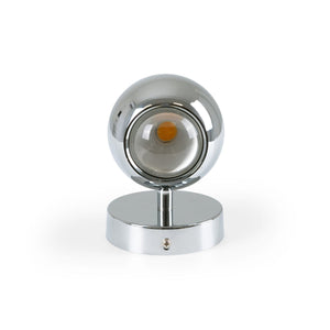 Aplique de pared LED con óptica "BOO" 9W - Cromo - Up & down - 2700K - Barcelona Led-Decoración