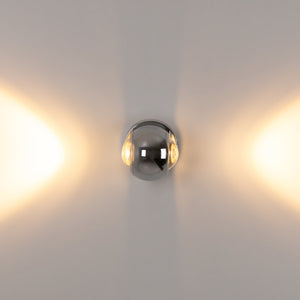 Aplique de pared LED con óptica "BOO" 9W - Cromo - Up & down - 2700K (7)