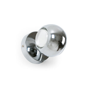 Aplique de pared LED con óptica "BOO" 9W - Cromo - Up & down - 2700K - Barcelona Led-Decoración