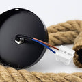 Natural hemp rope pendant lamp E27