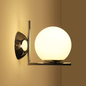 Aplique de pared bola cristal "ATOM" - E27 - Ø 15cm - Barcelona Led-Decoración