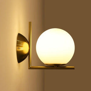 Aplique de pared bola cristal "ATOM" - E27 - Ø 15cm - Barcelona Led-Decoración