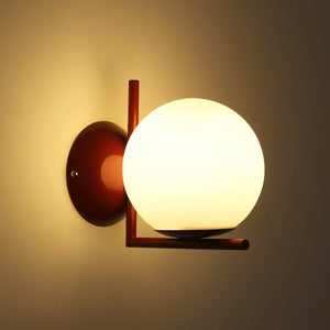 Aplique de pared bola cristal "ATOM" - E27 - Ø 15cm - Barcelona Led-Decoración
