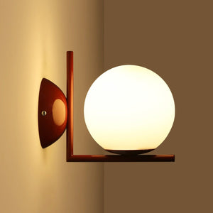 Aplique de pared bola cristal "ATOM" - E27 - Ø 15cm - Barcelona Led-Decoración