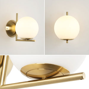 Aplique de pared bola cristal "ATOM" - E27 - Ø 15cm (44)