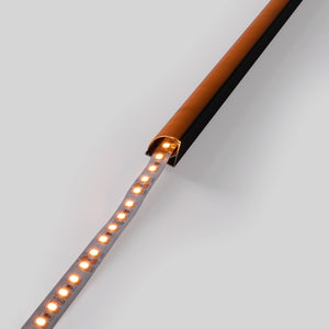 Perfil tira LED de superficie para esquinas - Con difusor - Kit completo - 15,8x15,8mm - Tira LED ≤10 mm - 1 metro - Barcelona Led-