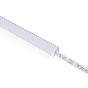 Perfil tira LED de superficie para esquinas - Con difusor - Kit completo - 15,8x15,8mm - Tira LED ≤10 mm - 1 metro (27)