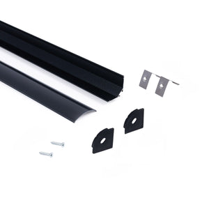 Perfil tira LED de superficie para esquinas - Con difusor - Kit completo - 20x20mm - Tira LED ≤10 mm - 1 metro (46)