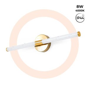 Aplique LED tubular para baño - 8W - 720lm - IP44 - 60cm - Barcelona Led-