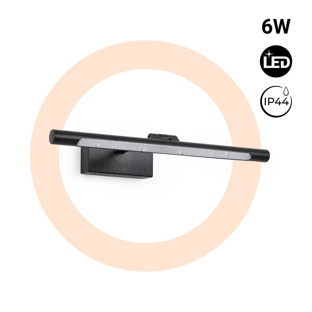 Aplique LED para baños - 6W - 4000K - IP44 - Barcelona Led-