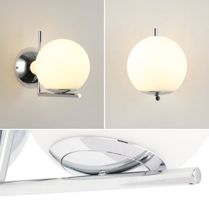 Aplique de pared bola cristal "ATOM" - E27 - Ø 15cm (45)