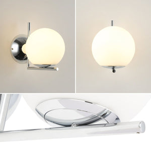 Aplique de pared bola cristal "ATOM" - E27 - Ø 15cm - Barcelona Led-Decoración