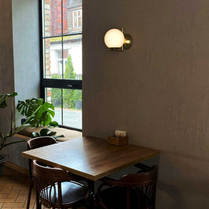 Aplique de pared bola cristal "ATOM" - E27 - Ø 15cm - Barcelona Led-Decoración