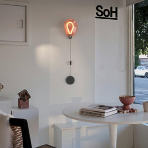 Aplique de pared LED cristal "GLOBO" 8W - Colores - Barcelona Led-Decoración