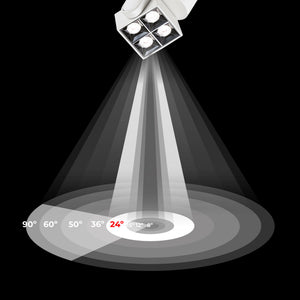 Aplique techo LED cuadrado orientable 8W - CCT - UGR18 - Chip OSRAM - Driver KGP (21)
