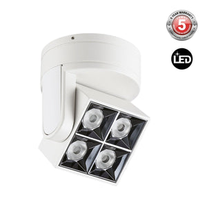 Aplique techo LED cuadrado orientable 8W - CCT - UGR18 - Chip OSRAM - Driver KGP - Barcelona Led-Decoración