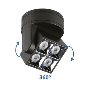 Aplique techo LED cuadrado orientable 8W - CCT - UGR18 - Chip OSRAM - Driver KGP (39)