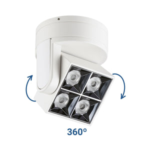 Aplique techo LED cuadrado orientable 8W - CCT - UGR18 - Chip OSRAM - Driver KGP (40)