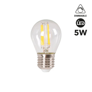 Bombilla LED filamento E27 G45 - 5W - Regulable - Barcelona Led-