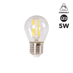 Bombilla LED filamento E27 G45 - 5W - Regulable & Bombilla LED filamento E27 G45 - 5W - Regulable
