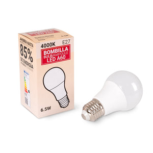Bombilla LED E27 A60 - 6,5W (2)