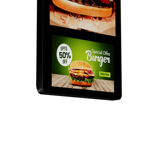 Display publicitario para pared Doble pantalla LCD Full HD de 18,5" + 10.1" Android (6)