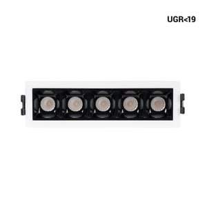 Foco lineal LED empotrable 7W - UGR18 - CRI90 - Driver LIFUD (17)