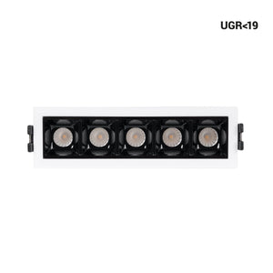 Foco lineal LED empotrable 7W - UGR18 - CRI90 - Driver LIFUD - Barcelona Led-