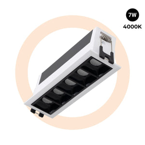 Foco lineal LED empotrable 7W - UGR18 - CRI90 - Driver LIFUD - Barcelona Led-