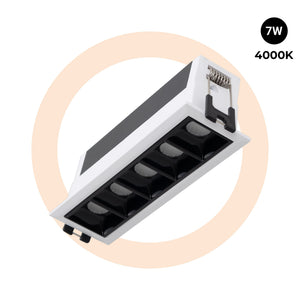 Foco lineal LED empotrable 7W - UGR18 - CRI90 - Driver LIFUD (20)