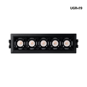 Foco lineal LED empotrable 7W - UGR18 - CRI90 - Driver LIFUD (37)
