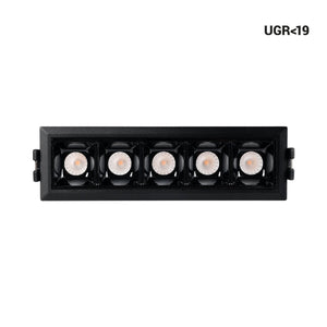 Foco lineal LED empotrable 7W - UGR18 - CRI90 - Driver LIFUD - Barcelona Led-