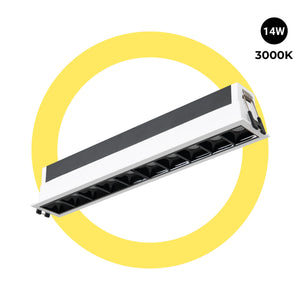 Foco lineal LED empotrable 14W - UGR18 - CRI90 - Driver LIFUD (6)