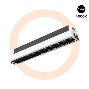 Foco lineal LED empotrable 14W - UGR18 - CRI90 - Driver LIFUD (5)