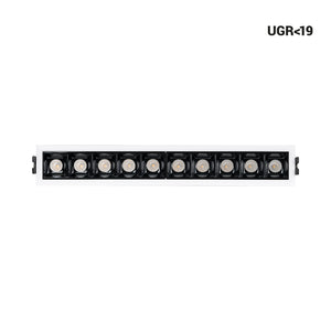 Foco lineal LED empotrable 14W - UGR18 - CRI90 - Driver LIFUD (19)