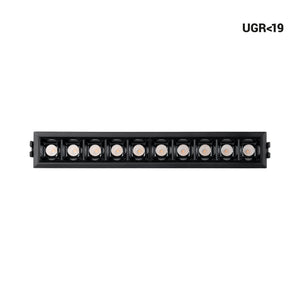 Foco lineal LED empotrable 14W - UGR18 - CRI90 - Driver LIFUD (36)