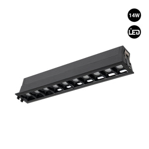 Foco lineal LED empotrable 14W - UGR18 - CRI90 - Driver LIFUD - Barcelona Led-