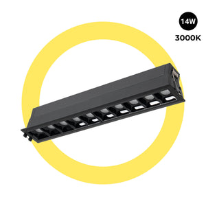 Foco lineal LED empotrable 14W - UGR18 - CRI90 - Driver LIFUD (4)