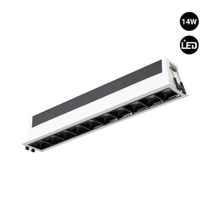 Foco lineal LED empotrable 14W - UGR18 - CRI90 - Driver LIFUD - Barcelona Led-