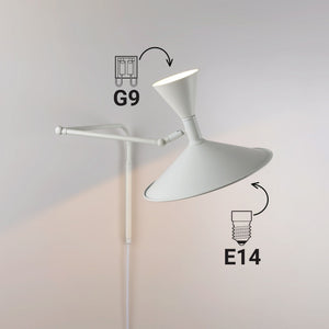 Lámpara de pared de diseño "NIM" - E14 + G9 (38)