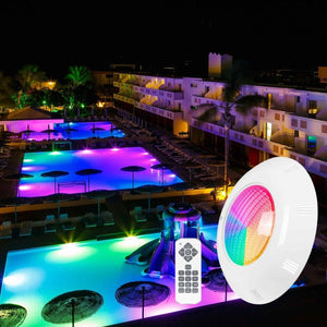 Foco LED sumergible para piscina - 12V AC - 24W - IP68 - Ø295mm - Barcelona Led-