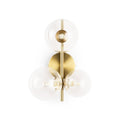 Wall light with glass spheres