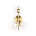 Wall light with glass spheres