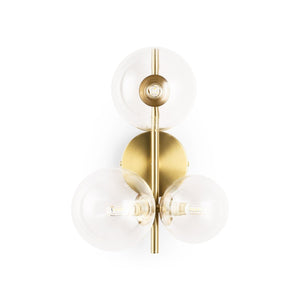 Aplique de pared con esferas de cristal "CATY" - 3 x G9 (2)