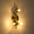 Wall light with glass spheres