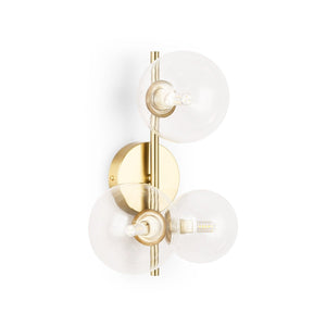 Aplique de pared con esferas de cristal "CATY" - 3 x G9 (5)