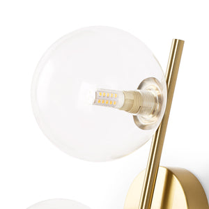 Aplique de pared con esferas de cristal "CATY" - 3 x G9 (9)