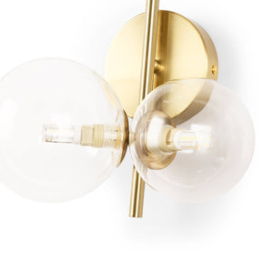 Aplique de pared con esferas de cristal "CATY" - 3 x G9 - Barcelona Led-Decoración